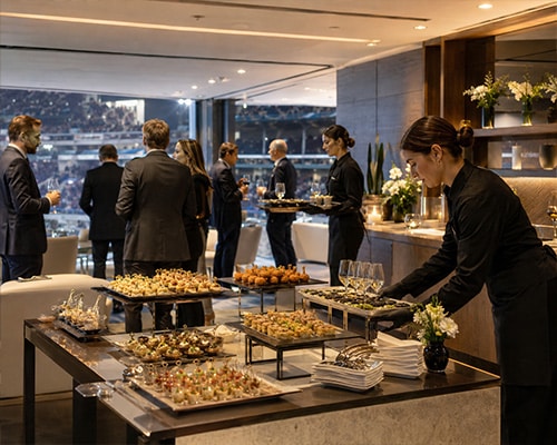 Catering exclusivo vip para palcos y zonas exclusivas